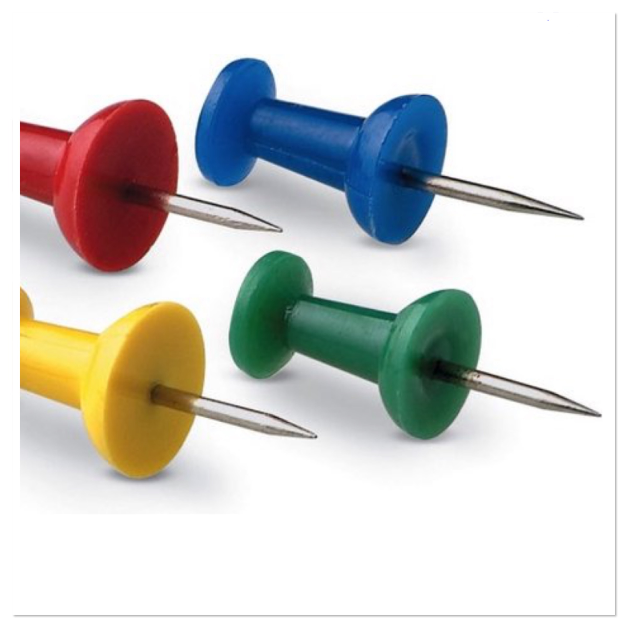 Afzonderlijk Nebu Mijnwerker Koop Online: Gekleurde Push pins ( punaises ) - Kurk & Co.