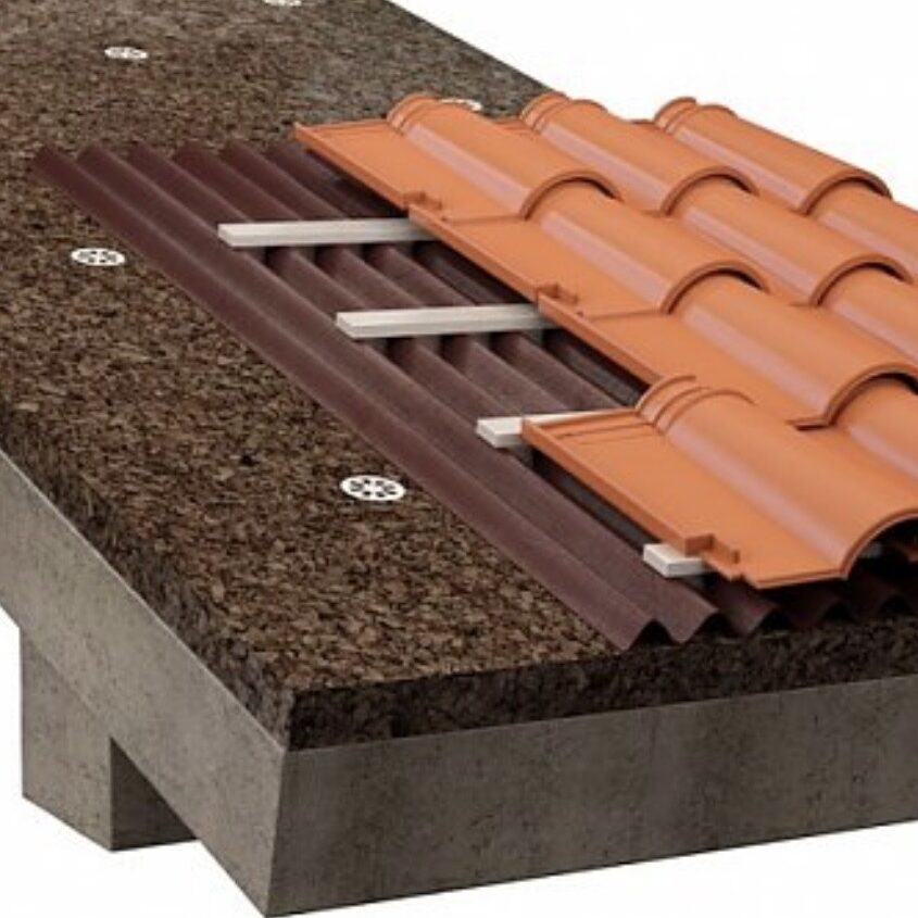 Isolatie kurk platen op daken