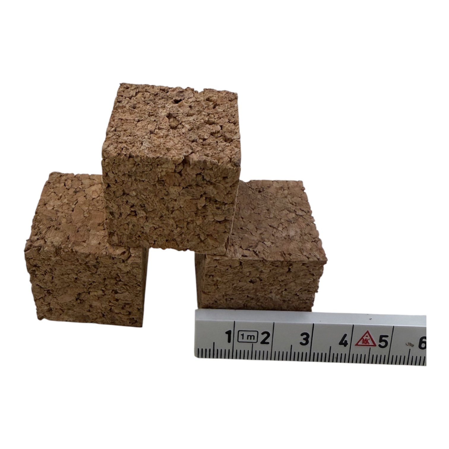 3 Kurkblokje 30 x 30 x 30 mm - Afbeelding 2
