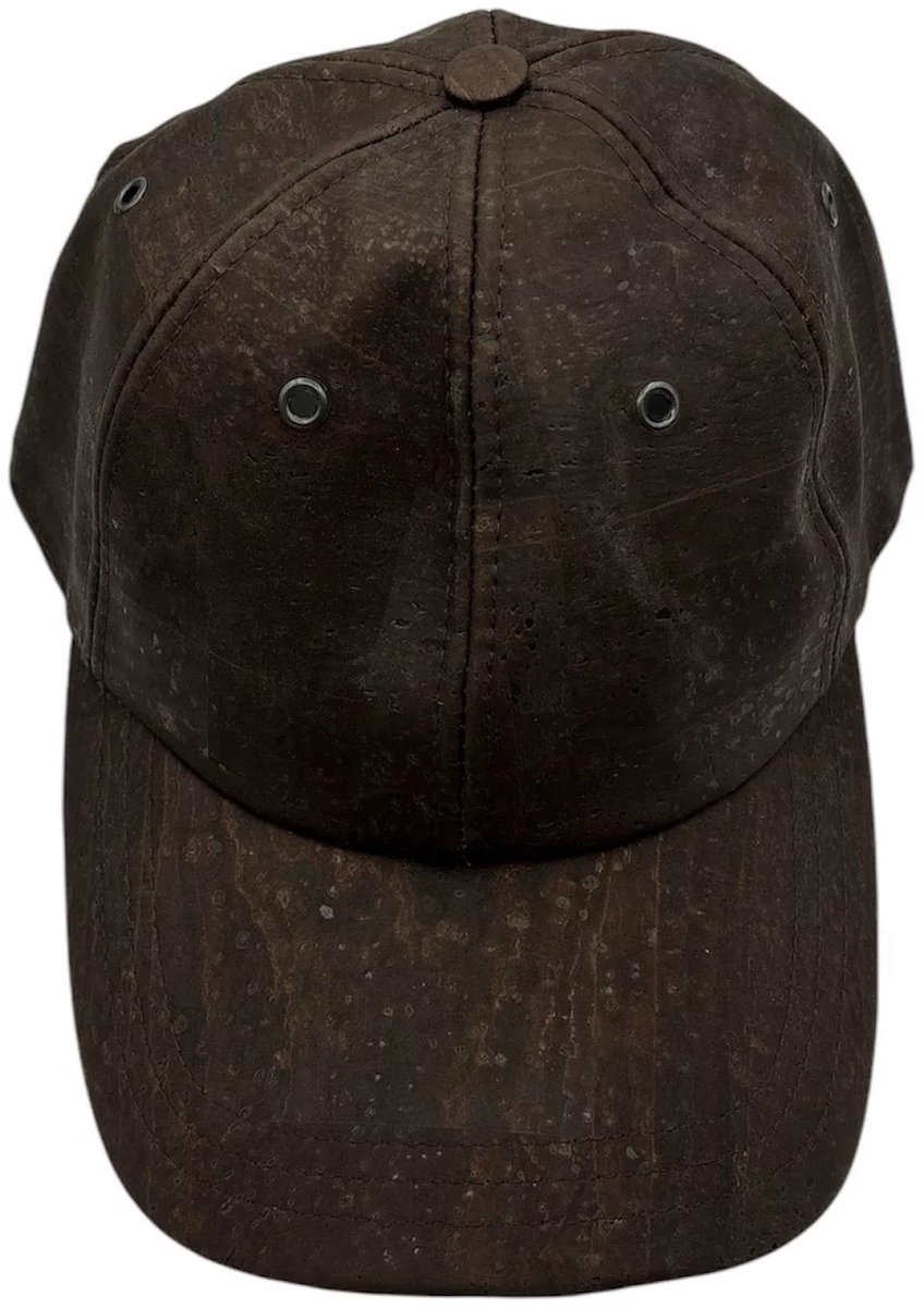 Baseball cap donker bruin