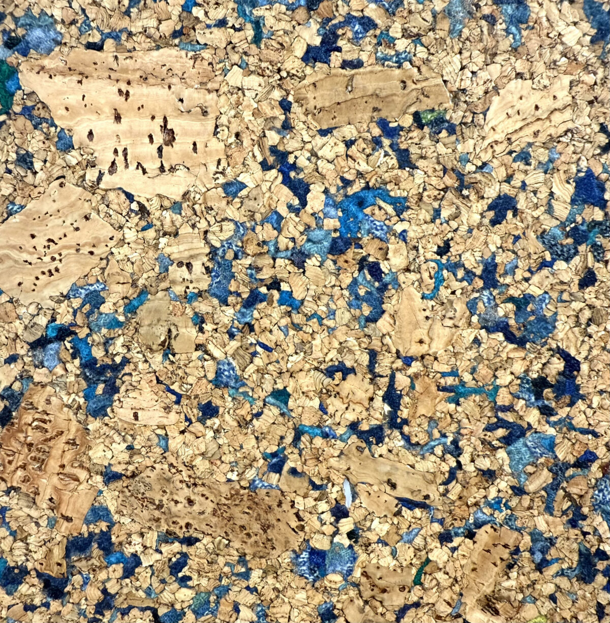 Burel blauw wol