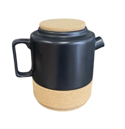 Keramiek theepot mat zwart