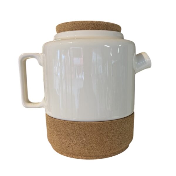 Keramiek theepot crème wit