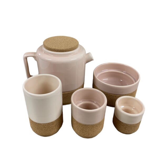 Keramiek servies roze