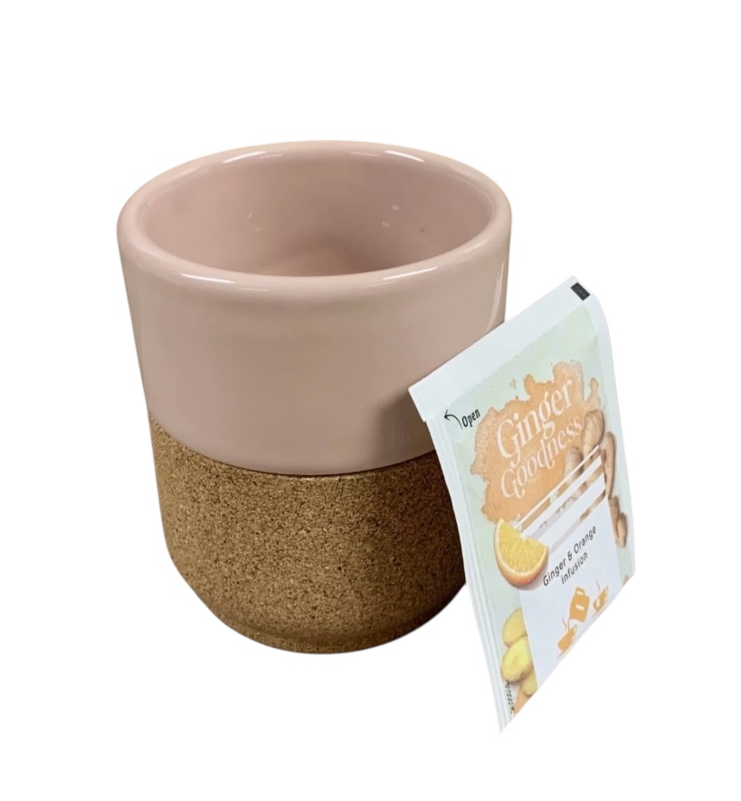 Keramiek roze thee kop