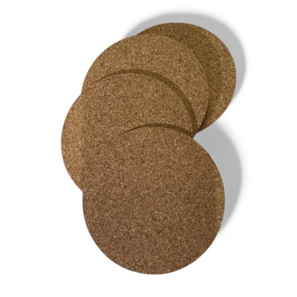 Onderzetters perskurk naturel