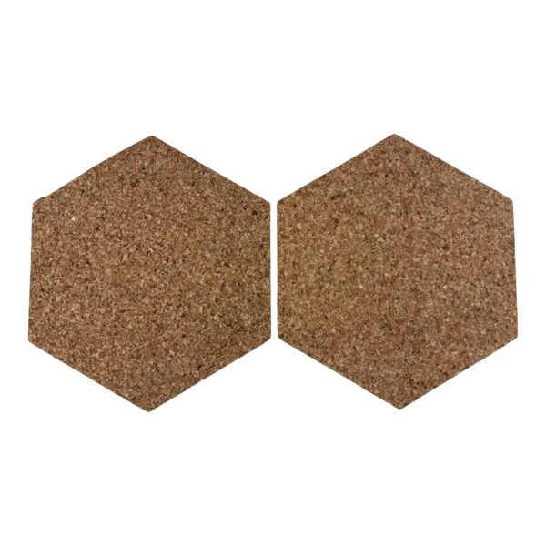 2 stuks zeshoek prikbordjes