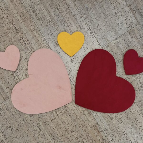 Hartvormige prikbordjes