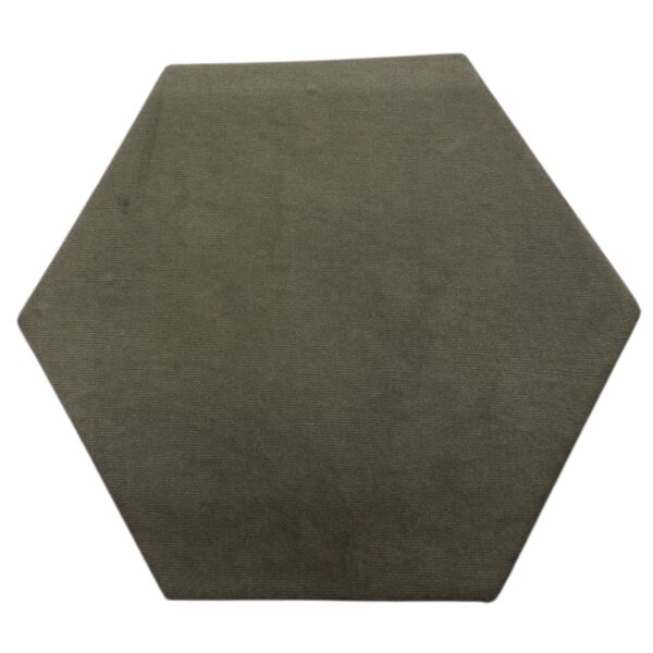 Zeshoek prikbord grijs