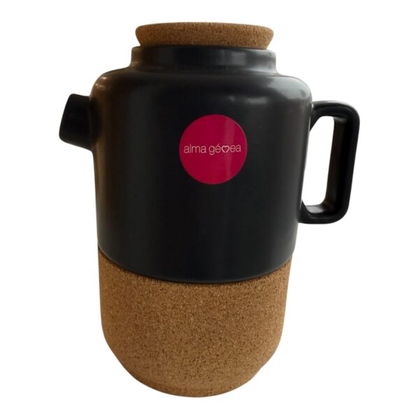 Smalle zwarte theepot