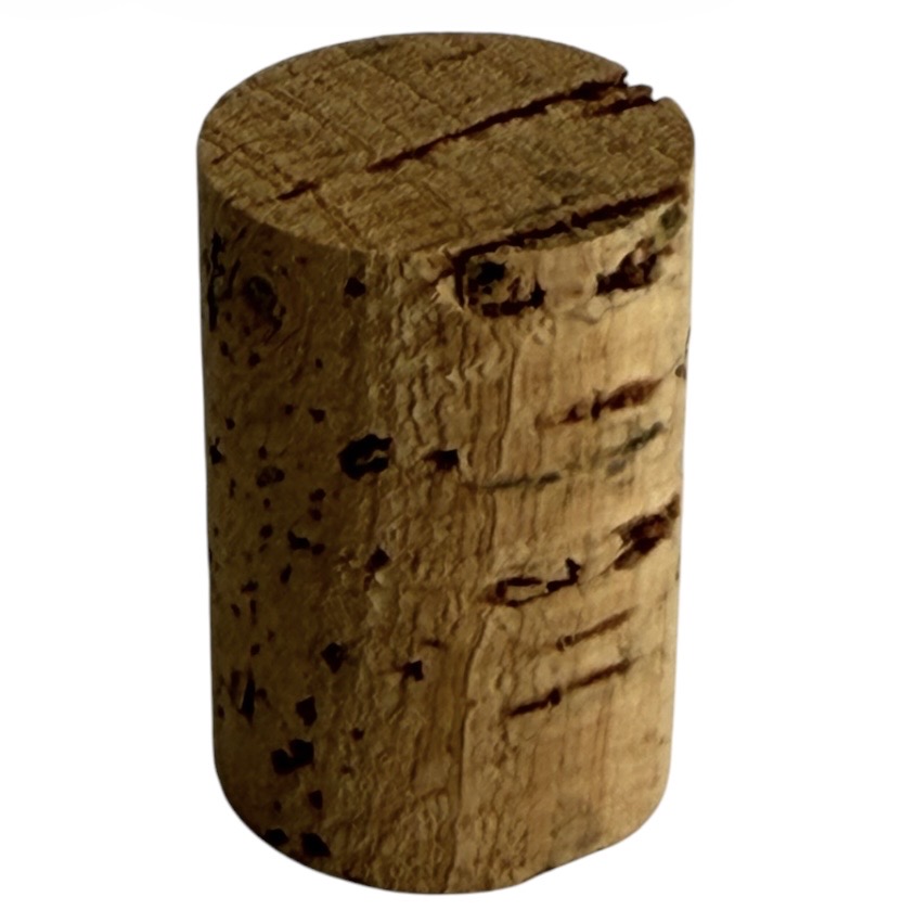 Ongebleekte natuur wijnkurk